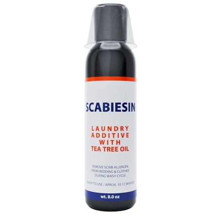 Scabiesin AntiScabi Laundry Additive with Tea Tree Oil Kill & Remove Scabi During Wash Cycle 8 OZ