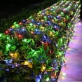 thumbnail image 6 of 9.8ft x 6.6ft Solar Net Mesh Lights, 192 LED Waterproof Christmas Lights 8 Modes with Remote Decorative Lights for Garden Yard Bush Holiday New Years Party, Multicolor, 6 of 8