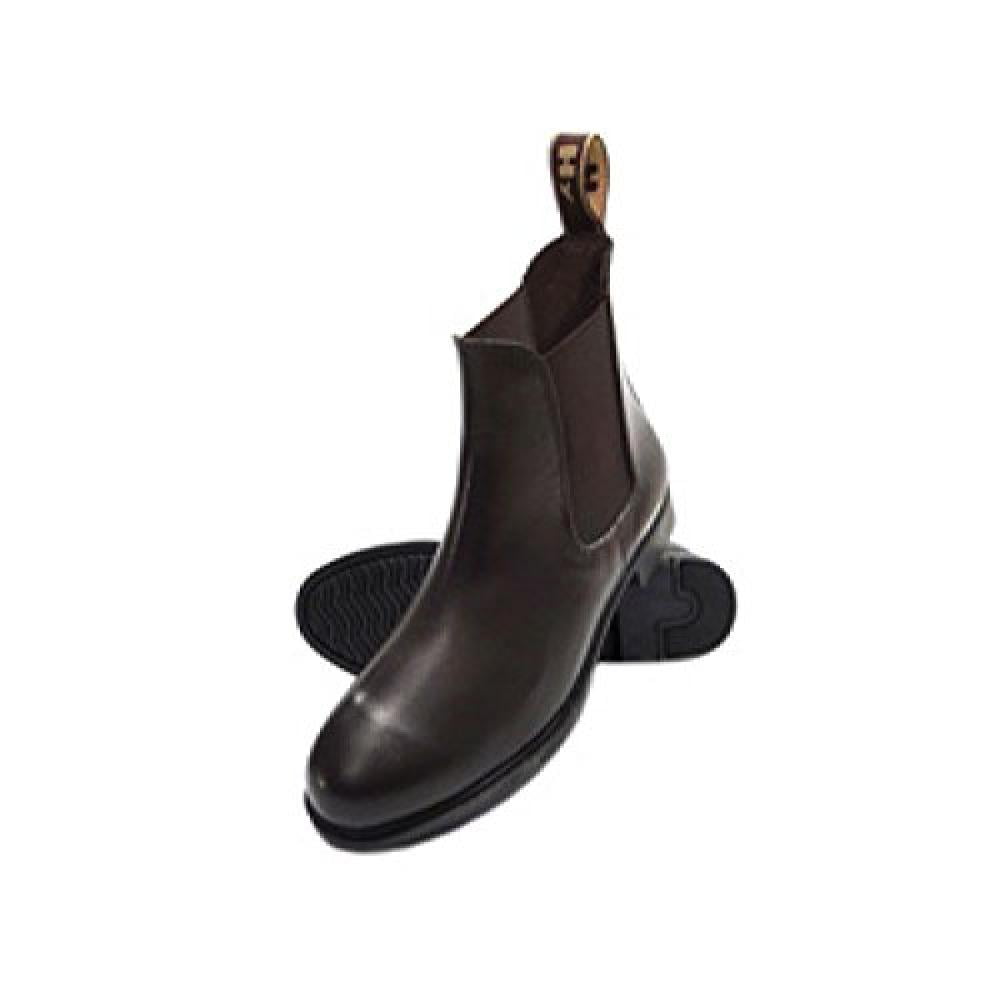 HyLand Adults Synthetic Beverley Jodhpur Boots Black/Brown Sizes 4-8  FREE P&P 