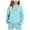 1#Light Blue, variant on Byoo Toddler Girls Outfits Bow Print Hooded Sweatshirt Sweatpants Children's Hoodie Set