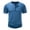 Blue, variant on Summer Cotton Short Sleeve Shirts for Men Half Button Henley Shirt Solid Color Muscle Workout T Shirt Gym Athletic Tee Shirts Blue XXL