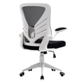 thumbnail image 2 of Vinsetto Mid-Back Ergonomic Home Swivel PC Office Chair w/ Lumbar Support Black, 2 of 9