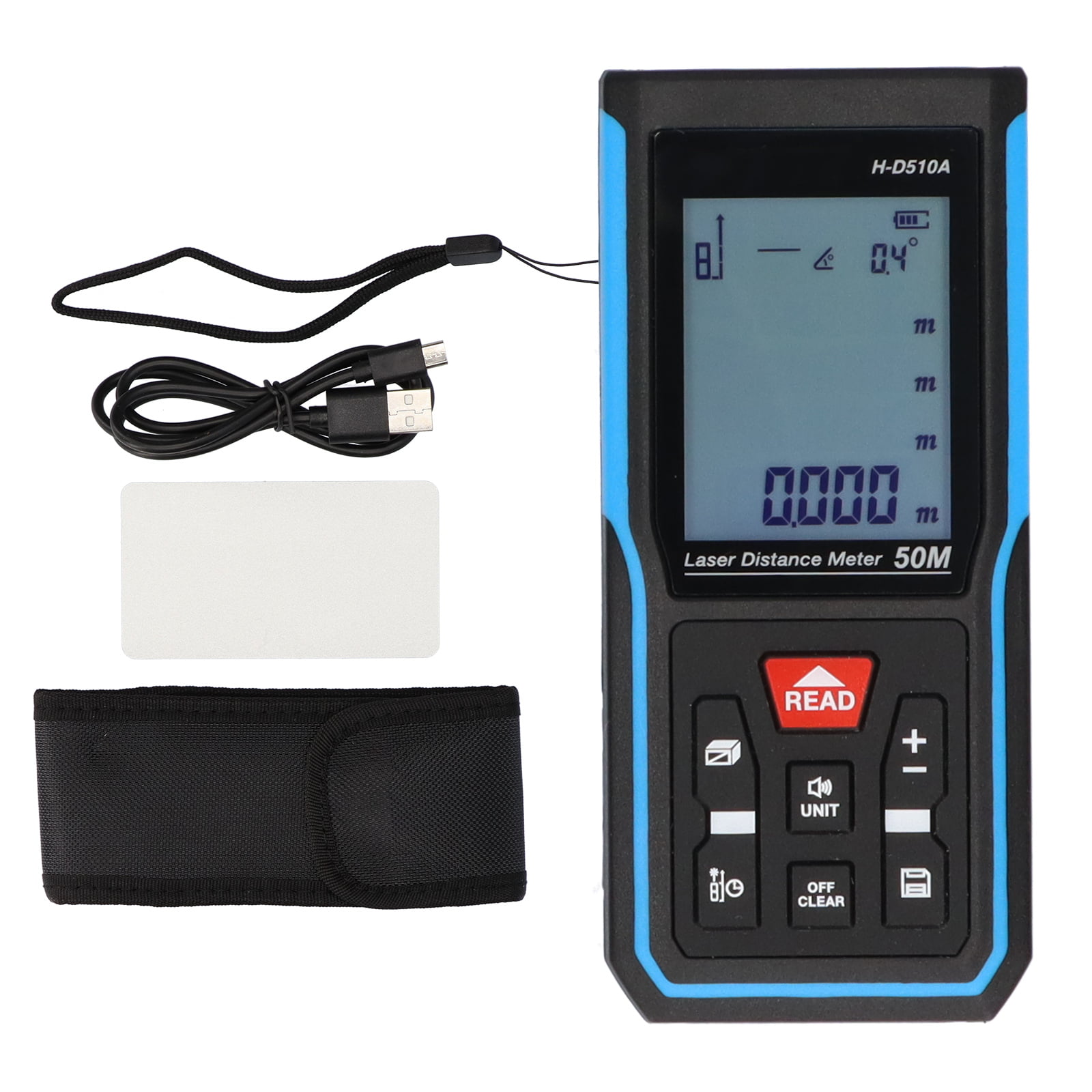 Measuring Tape Roll Cord Laser Digital Measuring Distance Meter Rangefinder Tool 