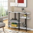 thumbnail image 3 of Tribesigns Console Table, Narrow Entryway Table for Living Room, Modern Faux Marble Sofa Table with 3-Tier Storage Shelves, Entrance Accent Table for Hallway, Foyer, 3 of 7