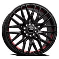 thumbnail image 2 of VENOM 40 17X8 5X114.3/5X120 35ET 73.1CB SATIN BLACK W RED LINE WHEEL, 2 of 2