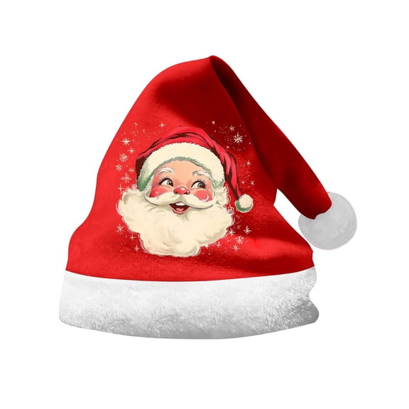 Christmas Hats Santa Hat Beanie Unisex Classic Santa Claus Hat Kids Winter Hat Funny Hat