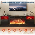 thumbnail image 5 of 36" Electric Fireplace & 70" TV Stand, 12 Colors LED Lights Flame, 1500W Tv Stand with Fireplace, 5 of 8