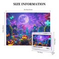 thumbnail image 5 of 500 PCS 500 Piece Wooden Puzzle Moonlit Cemetery & Pumpkin Head,Challenging Brain Exercise,Enchanting Pumpkin Head Holiday Gifts,for Puzzle Enthusiast,Impossible Hard Difficult Challenging Puzzles, 5 of 6