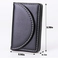 thumbnail image 5 of LQQBOX Leather Business Card Holder Walle for Men or Women Pocket Business Card Wallet Name Card Case Holder with Magnetic Shut, Black, 5 of 7