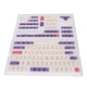 thumbnail image 2 of Teclas PBT de 128 teclas, colores vivos, PBT duradero, resistente a la decoloración, fácil instalación, teclas para teclado mecánico, color ciruela, 2 of 14