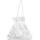 thumbnail image 1 of Bolso de novia de 8,38 x 8,7 cm, de satén rosa, con bordado de rosas blancas, de seda y cordón con perla, ideal para bodas, bailes y fiestas., 1 of 9