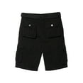 thumbnail image 2 of RAW X  Boy's Belted Twill Cargo Shorts, Black, 8, 2 of 6
