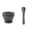 Grey, variant on CMYYNNA Heavy Duty Mortar and Pestle Set, Granite,Non Slip Base, Make Fresh Guacamole, Salsa, Pesto, Stone Grinder Bowl, Herb Crusher, Spice Grinder, 4.3 Inch - Black
