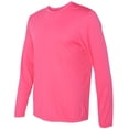 thumbnail image 2 of Hanes 482L T-Shirt à Manches Longues pour Hommes Cool Dri Performance, Rose Wow - Taille 3X, 2 of 3