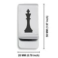 thumbnail image 2 of Stainless Steel King Chess Piece Classic Slim Money Clip Credit Card Holder, 2 of 2