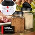 thumbnail image 6 of 6 Pack 14 oz Plastic Spice Jars, Empty Seasoning Containers for Homemade Rub, Spices, Glitter, and More, Small Spice Containers with Black Shaker Lids and Heat-Induction Liner, Clear Spice Jars, 6 of 7