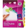 Avery Insertable Style Edge Plastic Dividers, 8-Tab, Printable Inserts, Multicolor Tabs (11388)