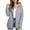 Gray, variant on Jacket for Women Solid Color Loose Long-Sleeved Tops Casual Softshell Jacket with Button Pockets Jacket Women