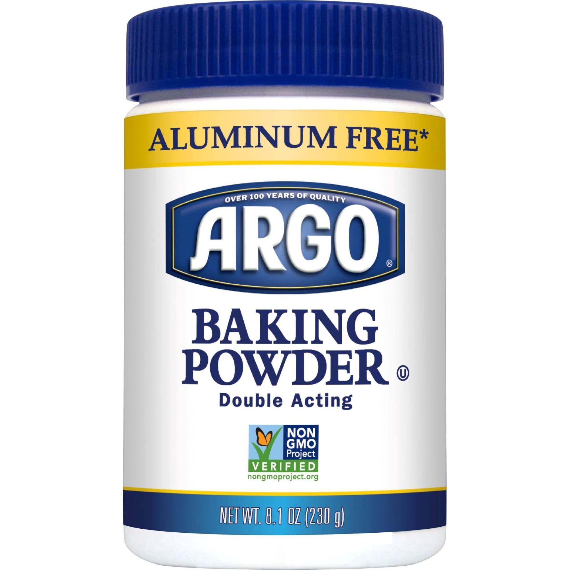 Argo Double Acting Baking Powder, Aluminum Free & Gluten-Free, 8.1 oz Can
