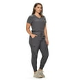 thumbnail image 2 of Monarch Uniforms Stretchy Scrubs Women's Jogger Scrub Set In Regular and Petite Jogger Scrubs with Tuck-In Top for Women, 2 of 5