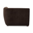 thumbnail image 3 of Pemberly Row Modern Corner Chair Espresso Fabric Corner Chairs, 3 of 7