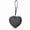 Black, variant on Genuine Leather Coin Purse for Women, Cute Heart-shaped Zipper Wristlet Change Pouch (Purple)