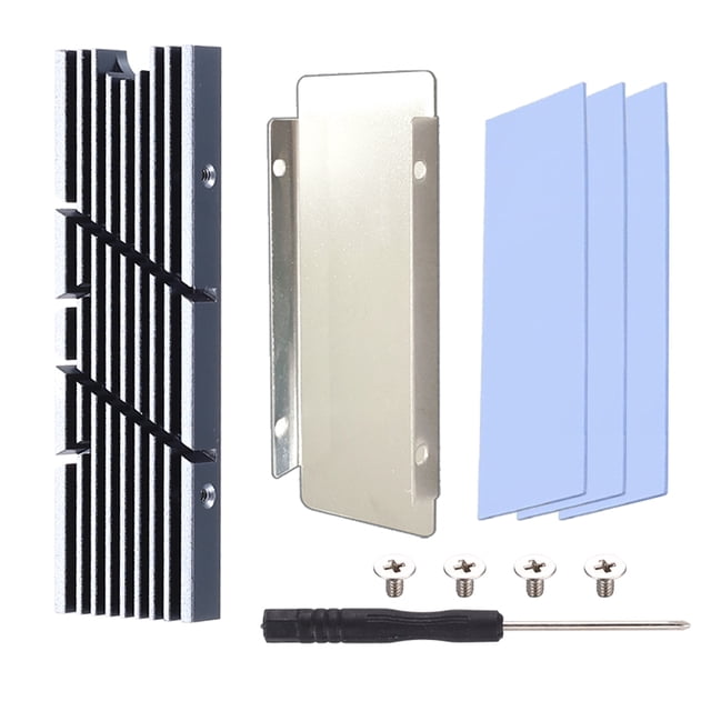 Aluminum M.2 Hard Disk Heat Sinks With Thermal Pad NVME NGFF 2280 M.2 Hard Disk Radiator for Desktop M.2 SSD Cooler GRAY