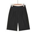 thumbnail image 1 of Puntoco pantalones cortos de verano para mujer, moda 2024, pantalones informales de lino y algodón de cinco puntos de Color veraniego para mujer, 1 of 7