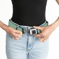 thumbnail image 6 of Buckle-Down Belt, Seatbelt Buckle Belt, Solid Rainforest Green, 30 to 44 Inches, 6 of 9