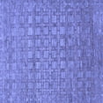 thumbnail image 1 of Ahgly Company Indoor Square Abstract Blue Contemporary Area Rugs, 6' Square, 1 of 4