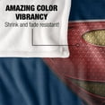 thumbnail image 4 of Superman Man of Steel Shield Officially Licensed Silky Touch Super Soft Throw Blanket 50' x 60', 4 of 6