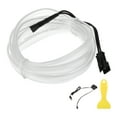 thumbnail image 1 of Cuerda de luz LED EL de 2m Unique Bargains, tira de luz brillante para iluminación interior de automóviles, luz de neón flexible para decoración de automóviles USB(5V) Azul Hielo, 1 of 7