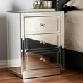 thumbnail image 5 of Baxton Studio Lina Modern and Contemporary Hollywood Regency Glamour Style Mirrored 3-Drawer Nightstand Bedside Table, 5 of 6