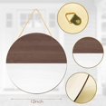 thumbnail image 2 of Letrero circular de madera, redondo, 30 cm, sin terminar, con cuerdas, manualidades, 2 of 7