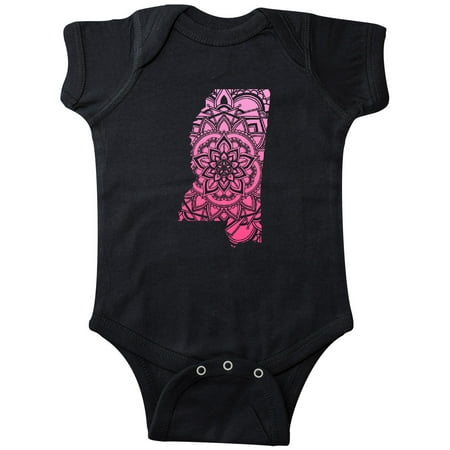 

Inktastic Mississippi Silhouette Mandala Gift Baby Boy or Baby Girl Bodysuit