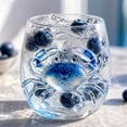 thumbnail image 2 of Clearance! STIJGGN Clear Glass Cups, Ocean Animal Spotted Crab Artisan Glassware Collection, Novelty Ocean Drinking Stemless Wine Glasses, Gift for Friends Family, 2 of 7