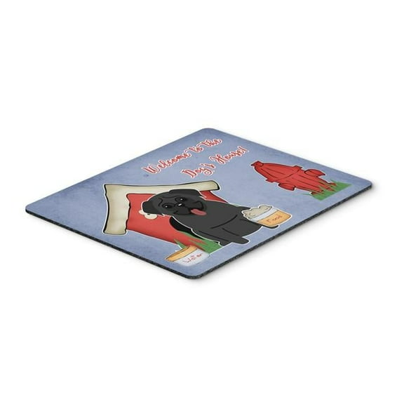 Carolines Treasures  Dog House Collection Pug Black Mouse Pad - Hot Pad or Trivet