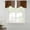 Brown, variant on Brown White Stripe Tie Up Valance Curtains for Windows, Kitchen Curtains Window Treatments, Modern Rustic Vertical Striped Short Window Shades Valances for Bedroom Bathroom Cafe 54"x18"