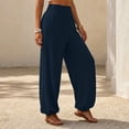 thumbnail image 5 of FchengtaiS Women's Yoga Joggers Harem Sweatpants with Pockets Casual Loose Comfy High Waisted Lounge Pants, 5 of 7