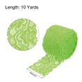 thumbnail image 2 of Unique Bargains Lace Trim 10 Yards 2 Inch Flower Elastic Lace Ribbons for Package Decoration Wedding Headbands Green, 2 of 5
