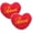2Pcs Red, variant on Valentineâs Day Heart Pillows Soft Cute Pink Love Heart Shaped Decorative Plush Throw Pillows Red Pink Fluffy Pillow Coquette Room Decor for Gift Bed Sofa Couch Decor