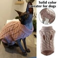 thumbnail image 2 of PawCasa Dog Pure Color Sweater Pet Dog Vest Tshirt Winter Clothes Warmer V7W8, 2 of 7