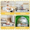 thumbnail image 4 of spanspace Foldable Toddler Travel Bed, Portable Floor Bed for Kids with Washable Cover, Toddler Cots for Sleeping with Adorable Panda Design, No Assembly Required, Easy to Carry, Gray, 4 of 10