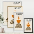 thumbnail image 4 of Designart 'Abstract Rainbow Moon and Sun In Earth Tones V' Modern Framed Canvas Wall Art Print, 4 of 5