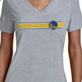 thumbnail image 3 of Women's Starter Gray Golden State Warriors Team Stripe V-Neck T-Shirt, 3 of 3
