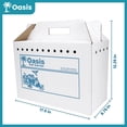 thumbnail image 2 of Oasis Disposable Cardboard Pet Cat Carrier, Small, 18"L (12 Pack), 2 of 6