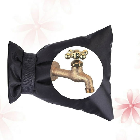 CIMAXIC Decoration Tap Cover Faucet Protective Cover Black 2Pcs for Winter Outdoor
