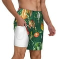 thumbnail image 3 of Balery Vegan Mens Swim Trunks Swim Shorts for Men Quick Dry Inseam Beach Shorts with Compression Liner Pocket-X-Large, 3 of 9