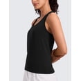 thumbnail image 4 of CRZ YOGA Seamless Racerback Tank Tops for Women Gym Workout Athletic Running Sleeveless Shirts Breathable, 4 of 6