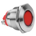 thumbnail image 3 of 20 piezas IP68 impermeable BEM-22C luz indicadora de LED de advertencia de metal de alta calidad 22 mm (rojo 24 V), 3 of 8